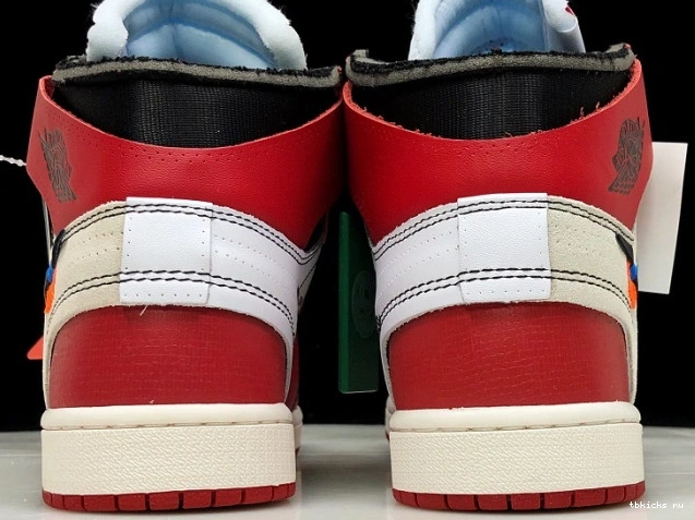Cheap TB Air Jordan Ten Off-White Chicago AA3834-101 The 1 Retro 0707